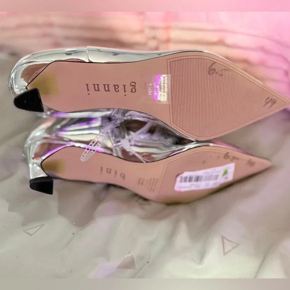 Gianni Bini Silver Heeled Boots - Picture 6 of 6